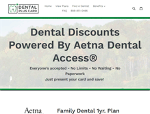 Tablet Screenshot of dentalpluscard.com